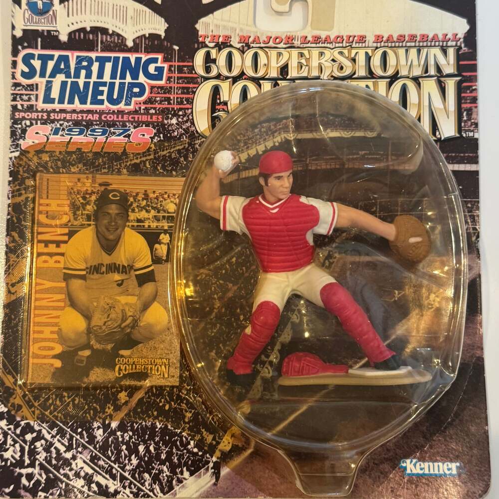1997 Starting Lineup Cooperstown Collection Johnny Bench Figure SLU
